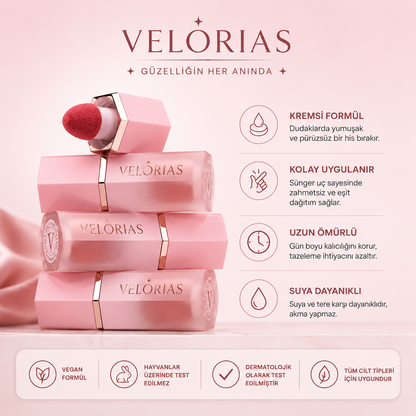 Velorias™ Sıvı Allık | Uzun Süre Kalıcı ve Kolay Uygulama